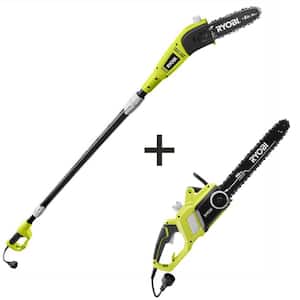 16 in. 13 Amp Electric Chainsaw and 6 Amp Pole Saw