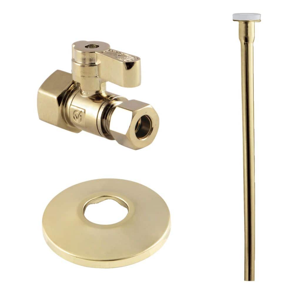 Trimscape Lever Toilet Trim Kit with Supply Line and Flange in Polished Brass price history on PriceWatchPro