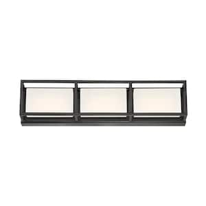 Tamar Black Integrated LED Vanity Light Bar