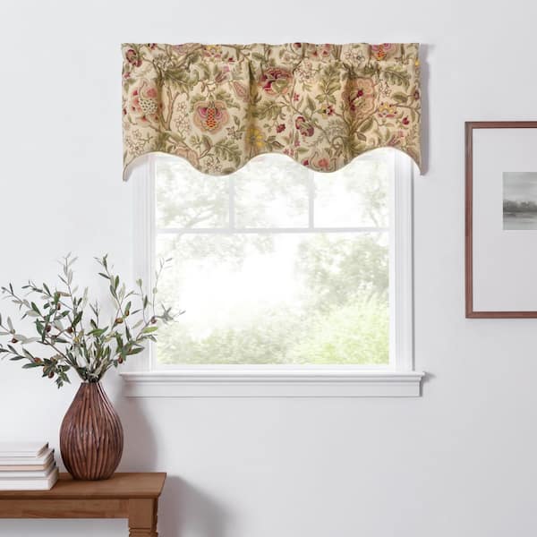 Ellis Curtain Regency 15 in. L Cotton Lined Duchess Filler Valance in Antique