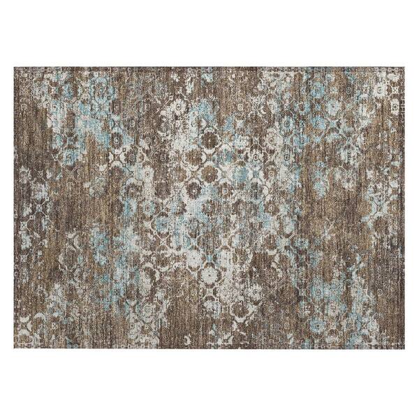 Chantille Machine Washable Indoor/Outdoor Abstract ACN2786 Brown 2 ft. x 3 ft. Accent Rug