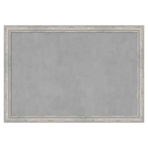 Angled Silver 39 in. x 27 in. Magnetic Board, Memo Board