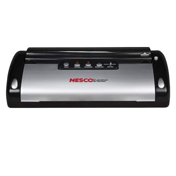 Nesco Black Food Vacuum Sealer with Bag Cutter