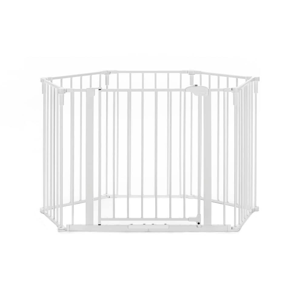 Regalo 130-Inch White Metal Baby Gate and Play Yard