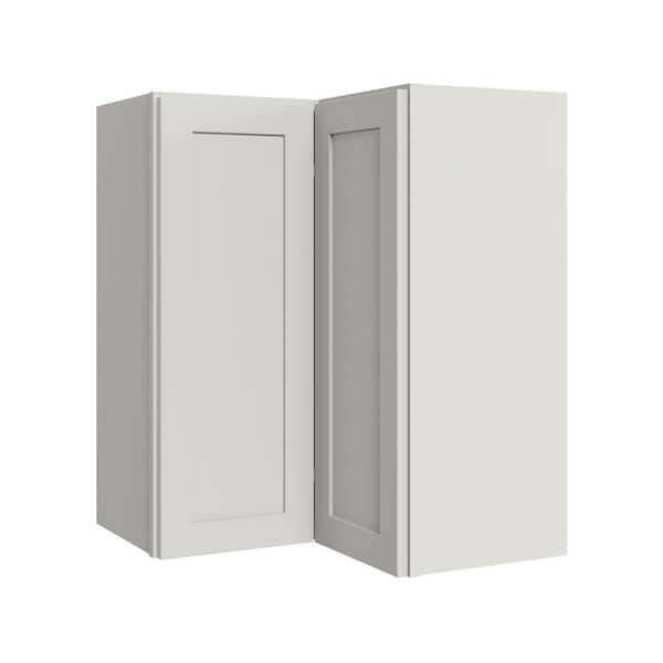 Thornton 24 in. W x 12 in. D x 30 in. H Assembled Plywood Left Corner Standard Kitchen Cabinet in Moonshine