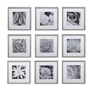8 in. x 8 in. Grey wash Picture Frame Gallery Wall Frame 9 Count