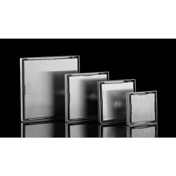 6 in. Square Stainless Steel Shower Drain - Tile Insert