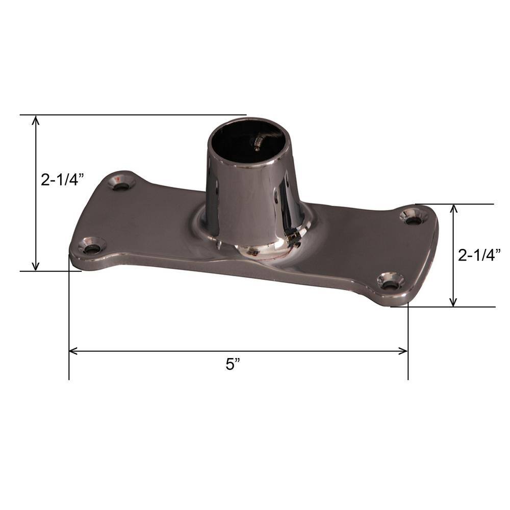 Polished Chrome Jumbo Shower Rod Flange