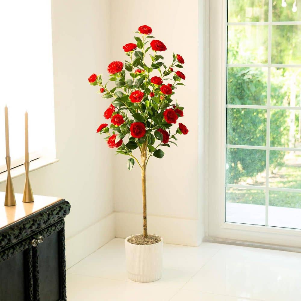 5 ft. Artificial Rose Tree in Pot for Indoor/Outdoor price history on PriceWatchPro