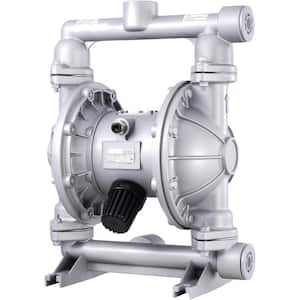 Air Operated Double Diaphragm Pump, 44GPM, Max 115PSI Air Waste Oil Pneumatic Transfer Pump with 2 Extra Diaphragms