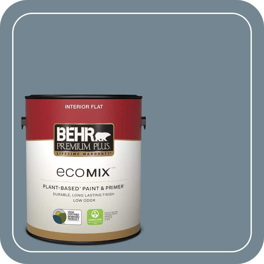 1 gal. Home Decorators Collection #HDC-AC-24 Lyric Blue Flat EcoMix Plant-Based Interior Paint & Primer price history on PriceWatchPro