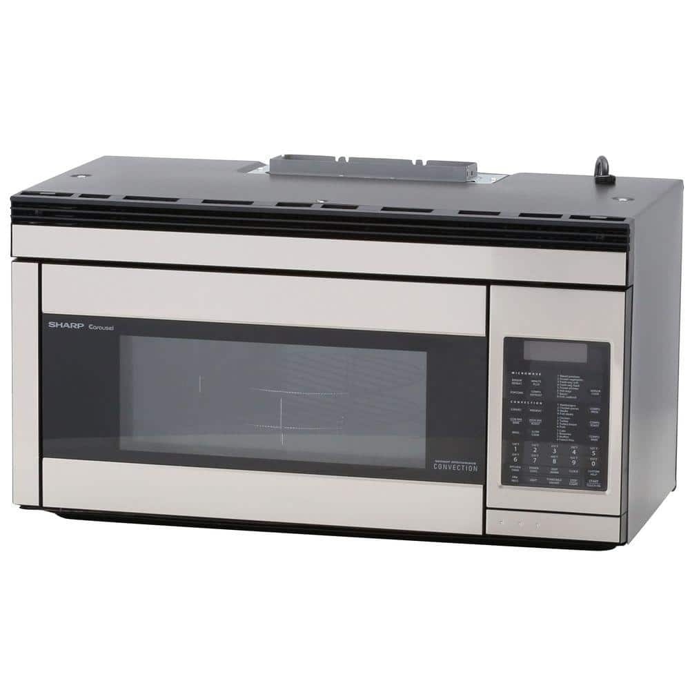 Sharp 1.1 cu. ft. Over the Range Convection Microwave in Stainless Steel, Silver