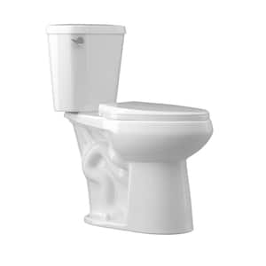 21 in. Extra Tall 2-Piece ADA Toilet 1.28 GPF Single Flush Elongated Toilet in White 12 in. Rough in Soft Close Seat