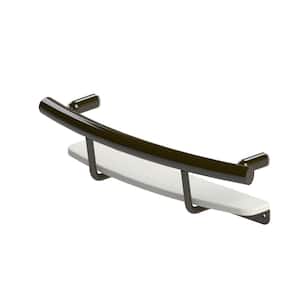 20 in. Concealed Screw Grab Bar and Shampoo Shelf, Designer Grab Bar, ADA Compliant Up to 500 lbs. in Oil Rubbed Bronze