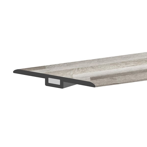 Lucida Surfaces TruCore Silverbar 1-3/4 in. W x 47-1/4 in. L x 0.27 in. T Vinyl T-Molding