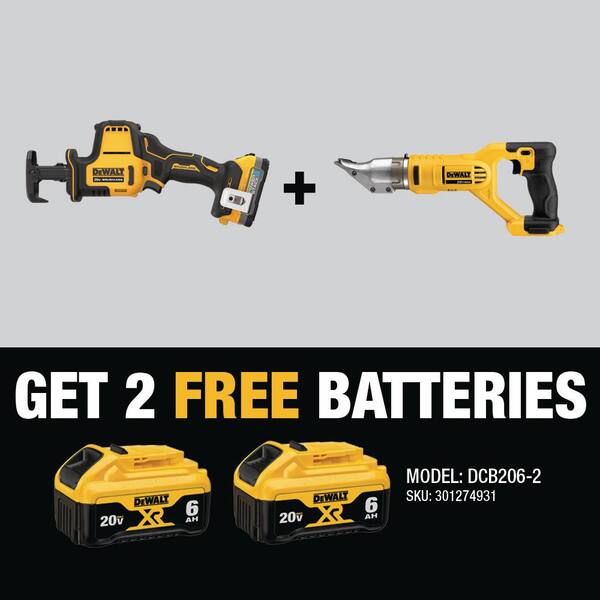 DEWALT Atomic 20Volt MAX Cordless Brushless Compact Reciprocating Saw