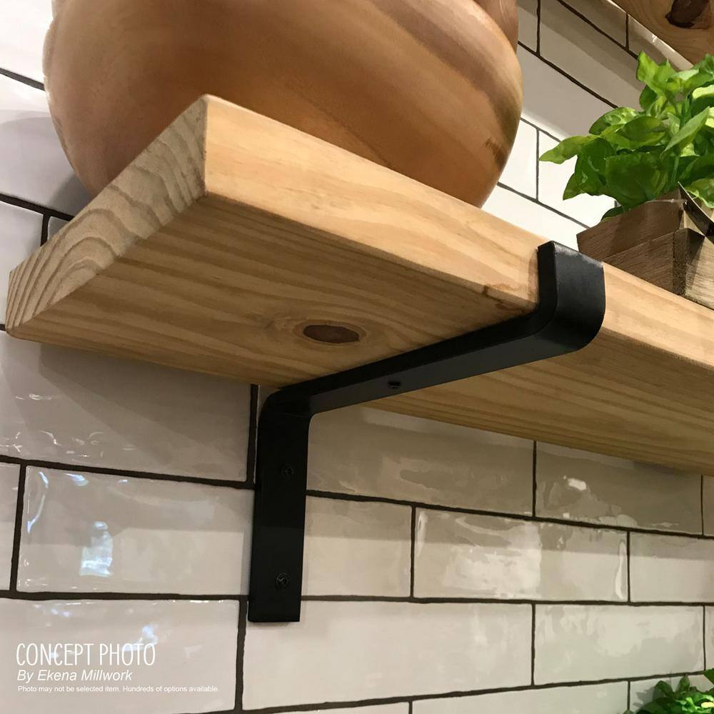 Hammered Dark Bronze Steel Truss Shelf Bracket, 7.25" x 10"