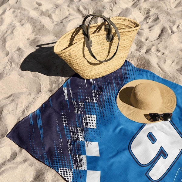 NASCAR Chase Elliott Simple Speed Graphic 30" x 60" Beach Towel Cotton/Polyester Blend