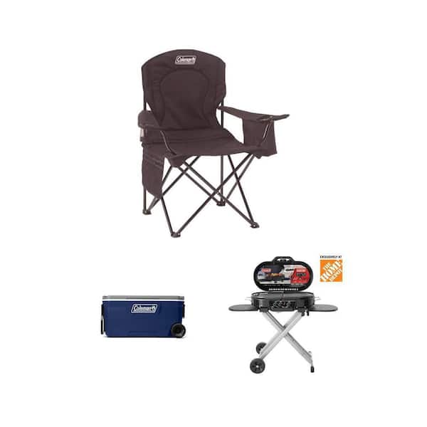Classic 316 Series 100 qt. Wheeled Cooler, RoadTrip 285 Propane Grill and Steel Camping Chair Outdoor Bundle (3-Piece)