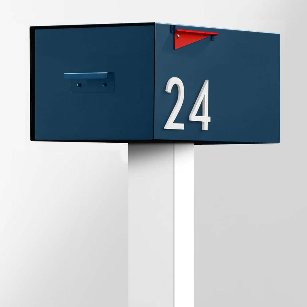 The Malone Color Series-Large Blue Malone Post Mounted Mailbox with White Post price history on PriceWatchPro