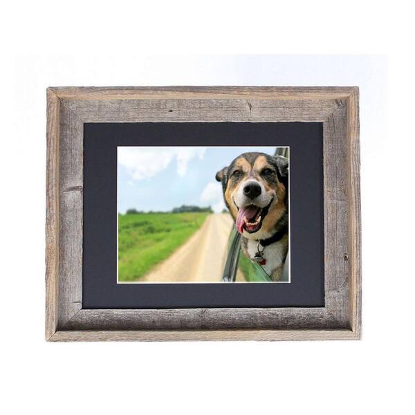 Homeroots Josephine 8 in. x 8 in. Smoky Black Picture Frame