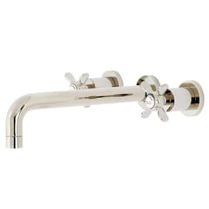 Essex 2-Handle Wall-Mount Roman Tub Faucet in Polished Nickel (Valve Included)