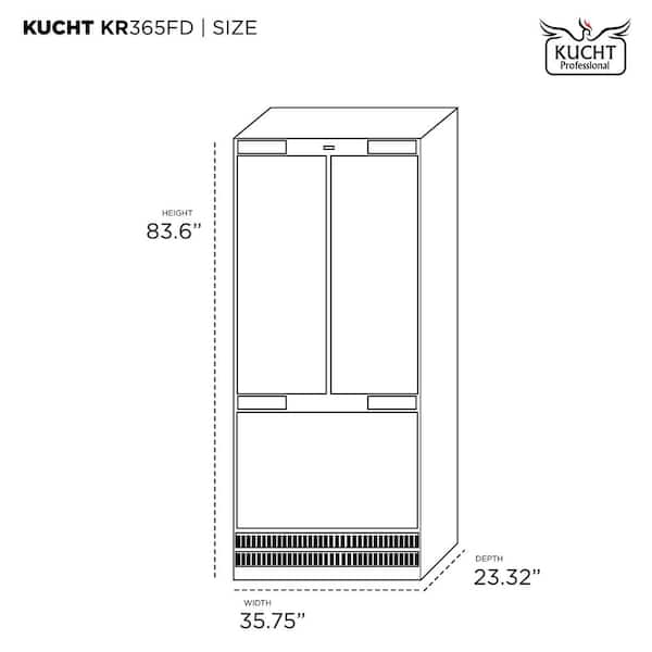 Reviews for Kucht 36 in. Width 19.6 cu. ft. French Door Built-In