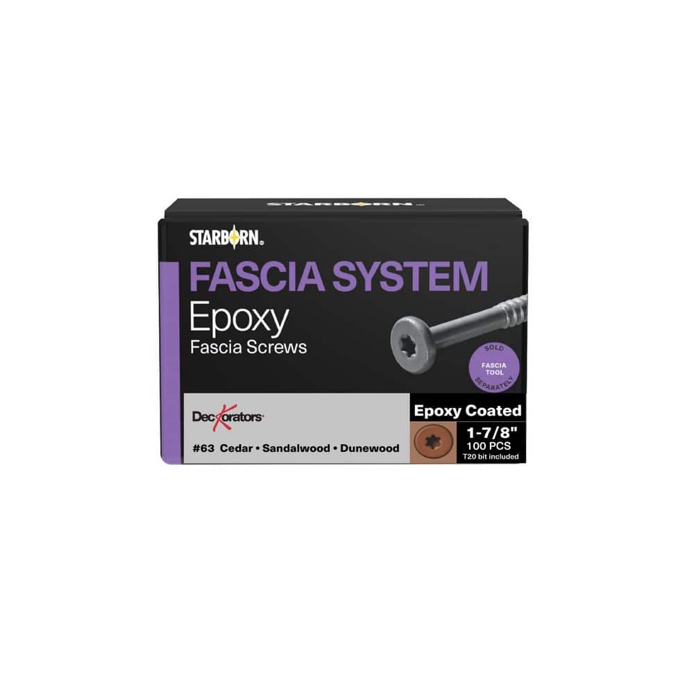 "#10 x 1-7/8 in. Star Flat Head Epoxy Coated Steel Fascia Composite Deck Screws Buckskin #63 (100-pieces)" price history on PriceWatchPro