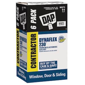 Dynaflex 230 10.1 oz. White Premium Exterior/Interior Window, Door and Trim Sealant (6-Pack)