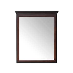 Teagen 29.00 in. W x 34.00 in. H Framed Rectangular Beveled Edge Bathroom Vanity Mirror in Dark Espresso