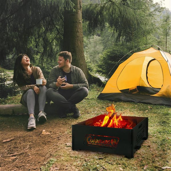 Coleman Pack-A-Way 10 in. Outdoor Wood Burning Portable Fire Pit