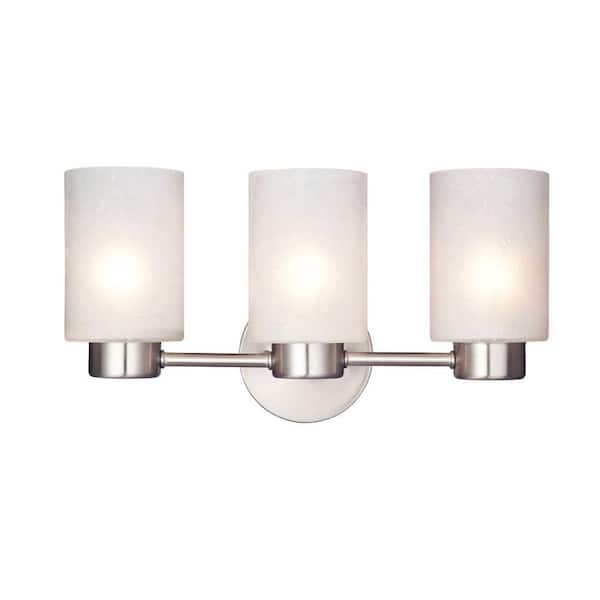 Westinghouse Sylvestre 3-Light Brushed Nickel Wall Fixture