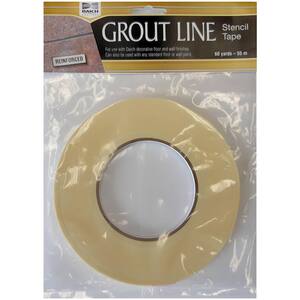 1/4 in. x 60 yds. Grout Line Stencil Tape High Tack