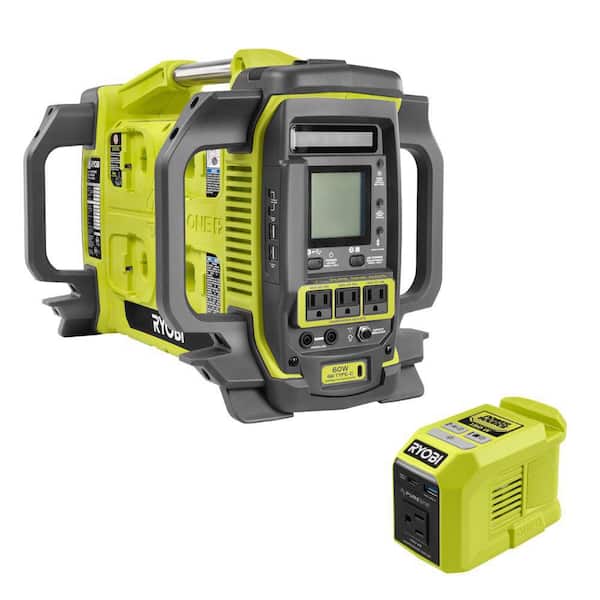 RYOBI 18V ONE+1800-Watt Portable Battery Inverter Power Station/8