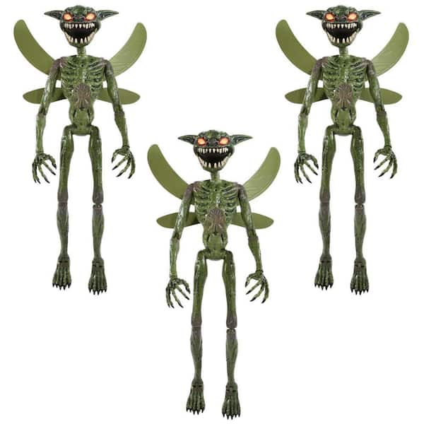 3-Pack 5 ft. Grave & Bones LED Ultraposeable Evil Pixie