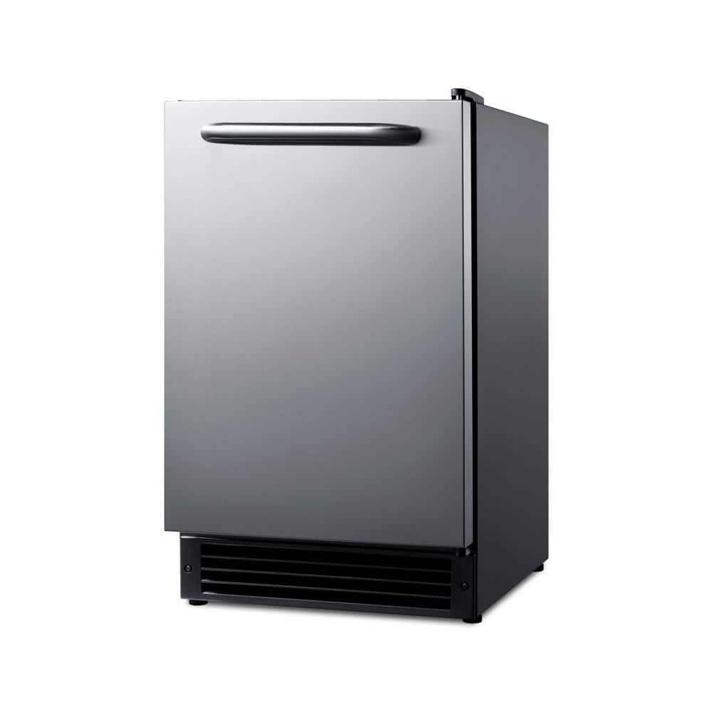 Summit 15" Stainless Steel Undercounter Crescent Ice Maker