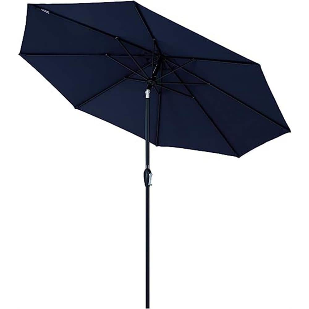 9 ft. Outdoor Market Patio Table Umbrella with Push Button Tilt and Crank i