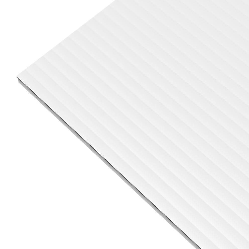 Plaskolite Single Corrugated Plastic Sheet 18 in. W X 24 in. L X .157 in. T Plaskolite Single Corrugated Plastic Sheet 18 in. W X 24 in. L X .157 in. T