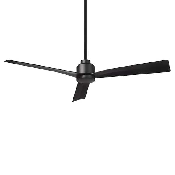 Ceiling fan black with pull switch 3-light - Mistral Vidro