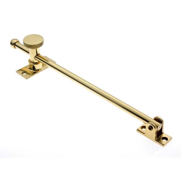 10 in. Polished Brass Solid Brass Single-Arm Casement Window Operator