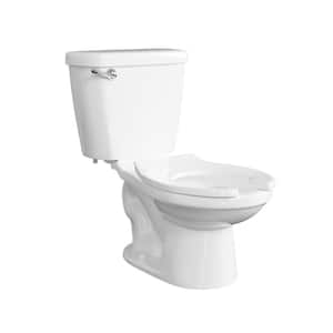 Baby Toilet 10 in. Rough-in 2-Piece 1.26 GPF Single Flush Round Toilet in White (Seat Includes)
