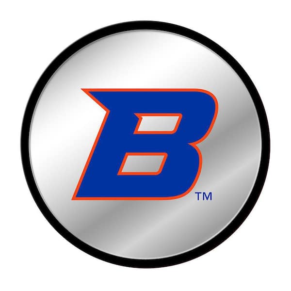 The Fan-Brand 17 in. Boise State Broncos Modern Disc Mirrored Decorative Sign