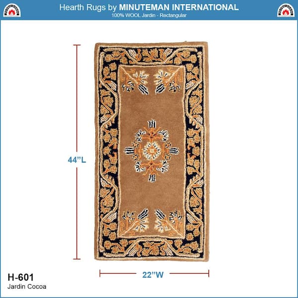 2 ft. x 4 ft. Jardin Rectangular Area Rug, Cocoa