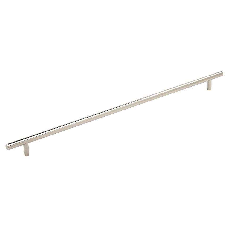 Bar Pulls 18-7/8 in. (480mm) Modern Polished Nickel Bar Cabinet Pull