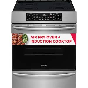 30 in. 4 Element Slide-In Induction Range in Stainless Steel with Convection and Air Fry