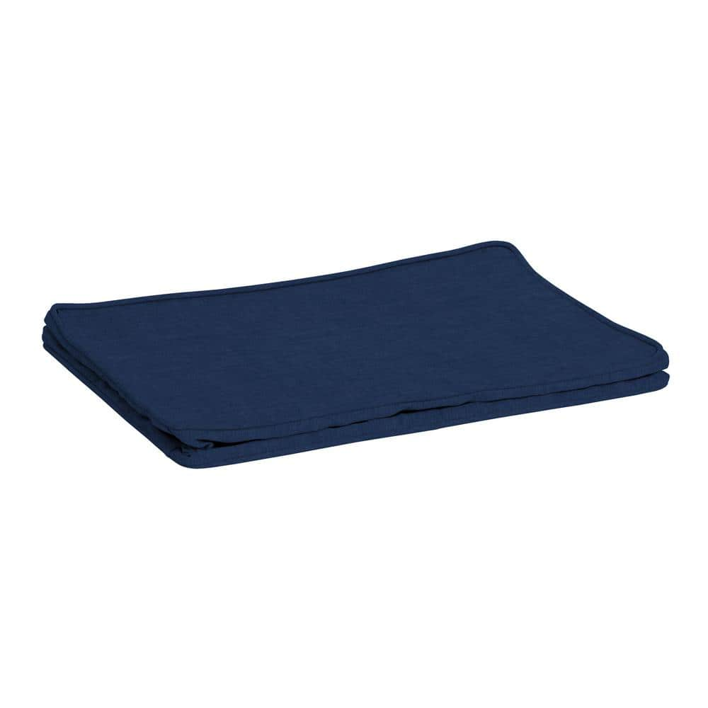 Arden Selections ProFoam 19 x 24 in Outdoor Plush Deep Seat Back Cover  Sapphire Blue Leala