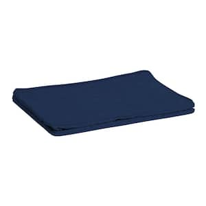 ProFoam 19 in. x 24 in. Outdoor Plush Deep Seat Back Cover, Sapphire Blue Leala