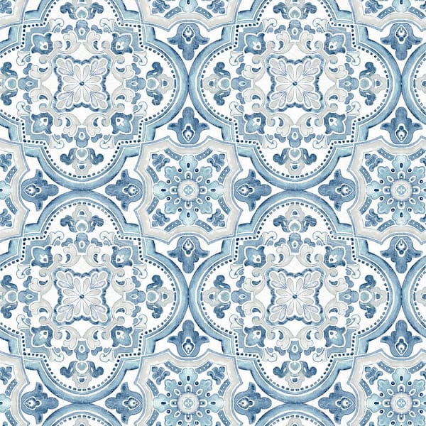 Chesapeake Cirrus Light Blue Wave Wallpaper Sample