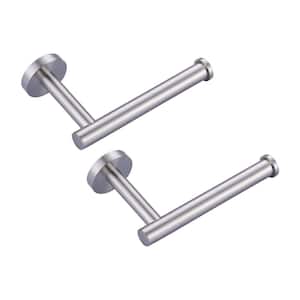 Brushed Nickel Wall-Mount Single Post Toilet Paper Roll Holder for Bathroom, Washroom,Kitchen in Stainless Steel(2 Pcs.)