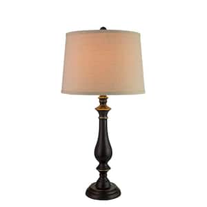31.5 in. Madison Bronze Metal Table Lamp